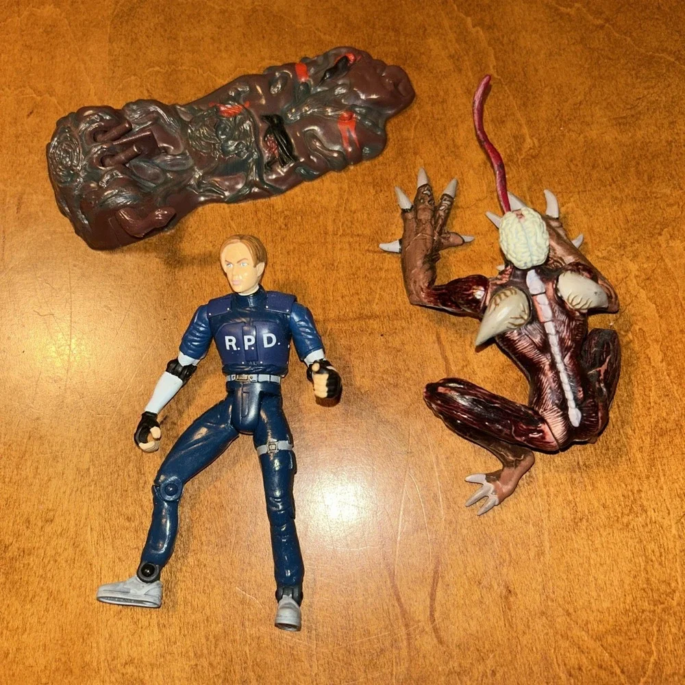 Vintage 1998 Toy Biz Resident Evil 2 Leon Kennedy & Licker Loose Lot Capcom C2
